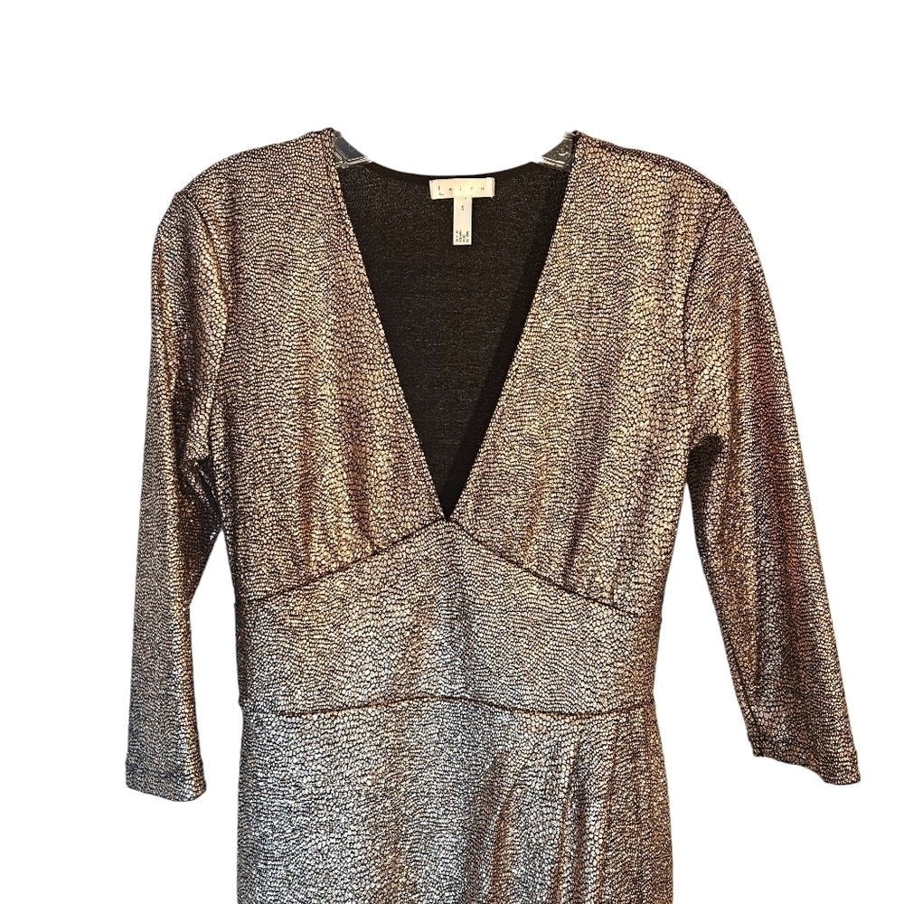Leith Sparkly Gold Glam Cocktail Dress NWOT - Picture 5 of 9